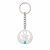 Porte-clé Croix de Vie Ankh ailes d'Horus argent